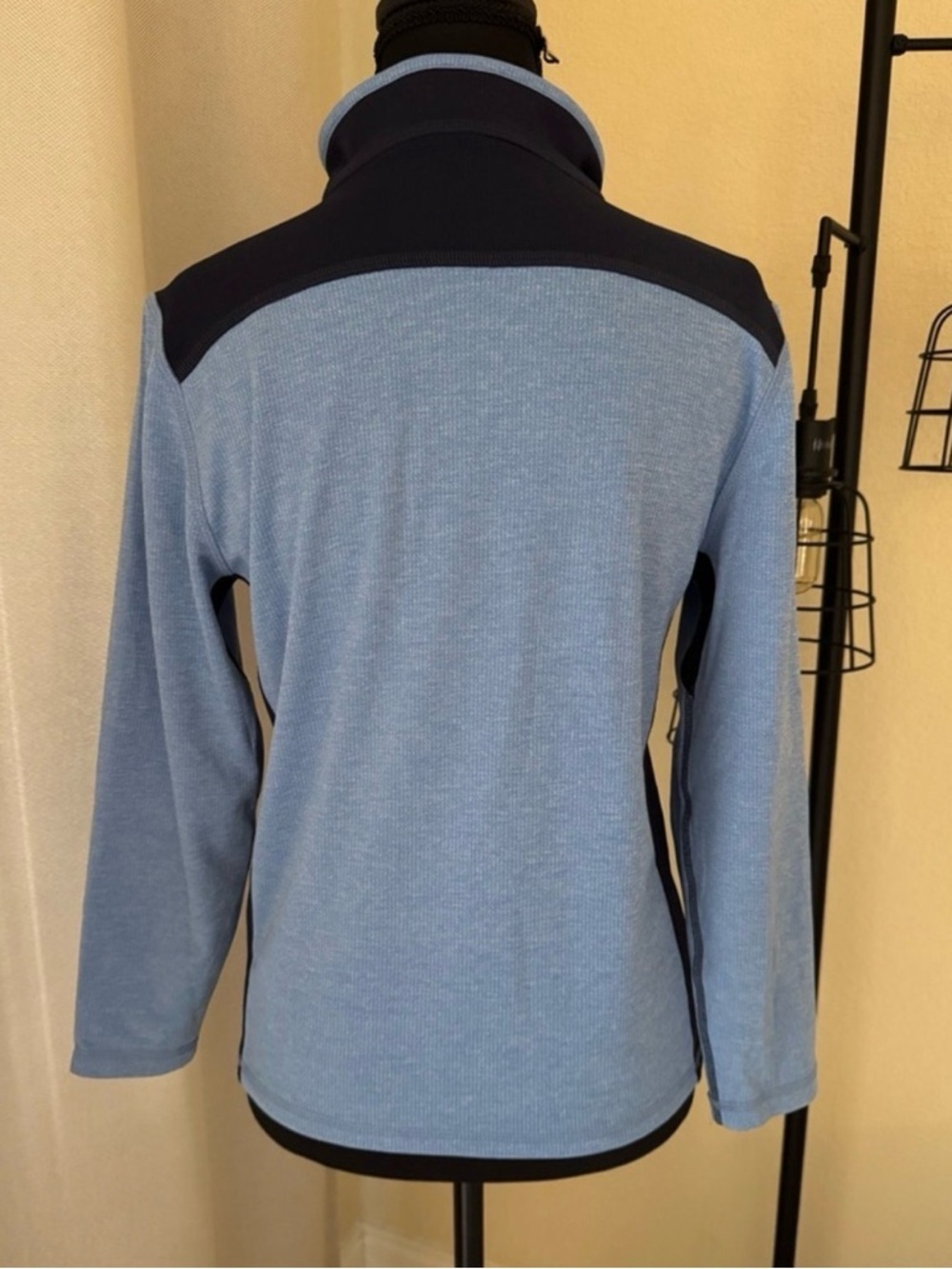 Brooks Brothers Sport 1/4 Zip Pullover Blue Athletic Top Women M - Picture 4 of 8